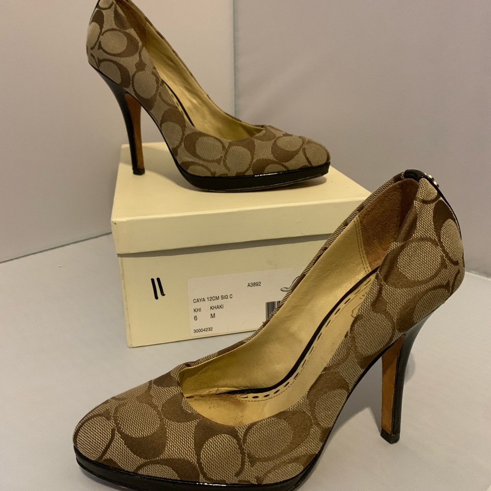 COACH heels. Size 6